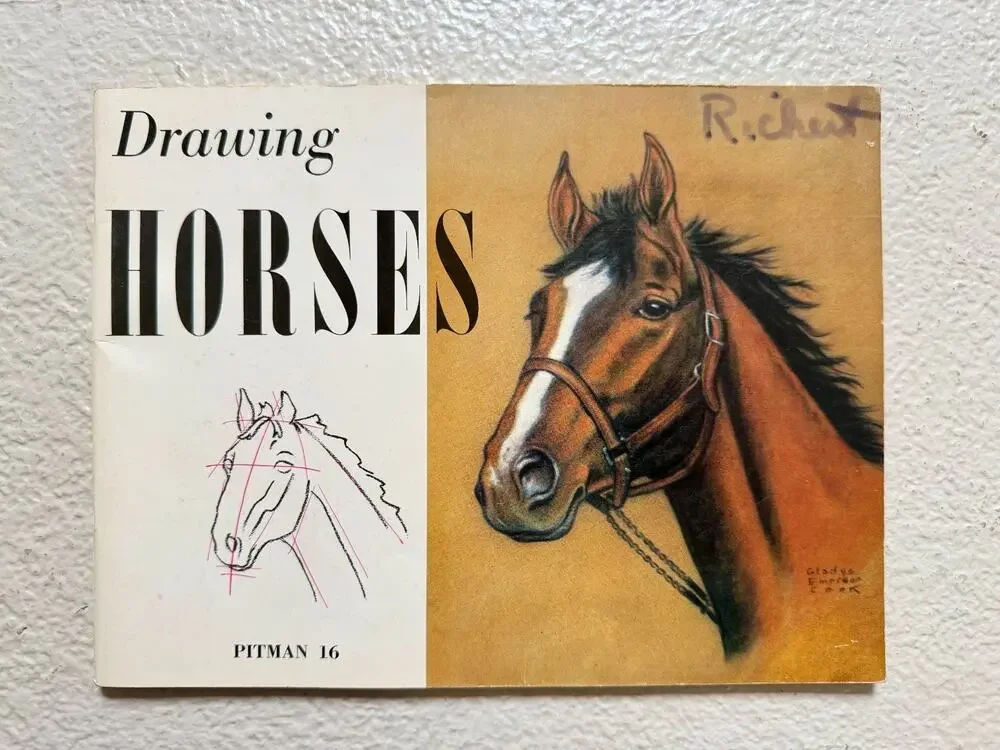 Drawing Horses Victor Perard 1956 Pitman Art Book #16 Equestrian